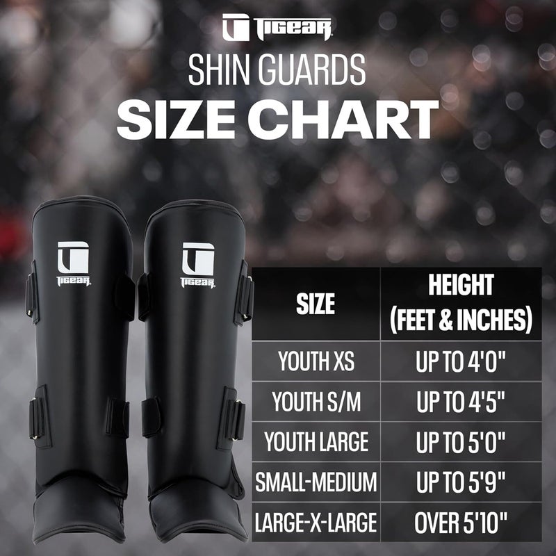 Tigear Core Shin Guards – MMA Martial Arts Shin Guards for Muay Thai & Kickboxing Sparring and Training | Premium, Lightweight | Professional Protection for Men, Women, Kids - Image 5